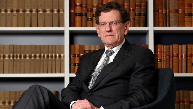 Former chief justice Robert French at his office in Perth. Picture: Colin Murty