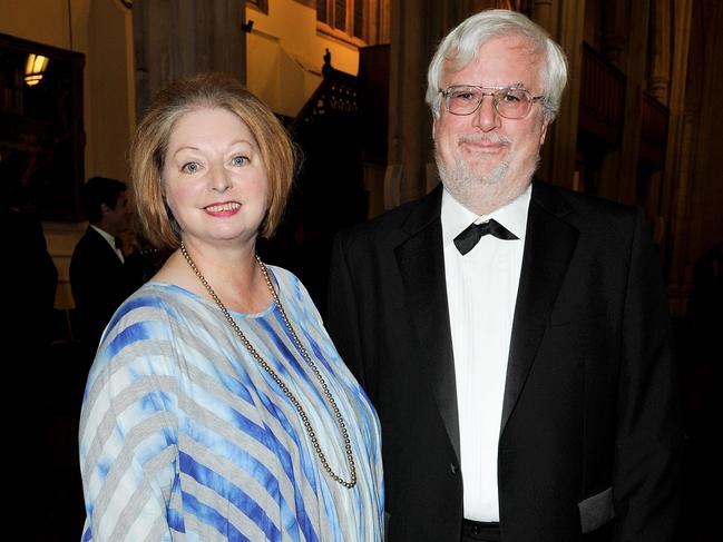 Hilary Mantel and husband Gerald McEwen in 2012. Picture: Getty Images