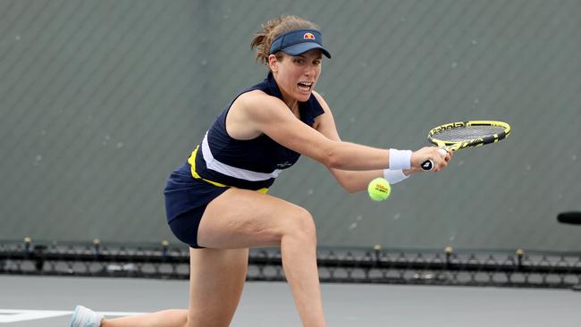 Johanna Konta battled through a heart scare that left her lightheaded. Picture: Dylan Buell/Getty Images/AFP