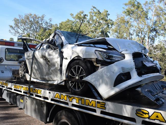 Photograph from the scenes of the Crystal Creek (Mutarnee) accidents on the Bruce Highway between Townsville and Ingham on Tuesday Wednesday. Photograph: Cameron Bates