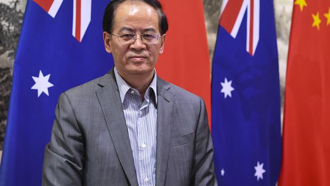 Chinese Ambassador to Australia Cheng Jingye has aggressively criticised the federal government. Picture: AAP.