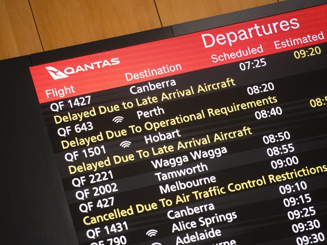 Qantas said travellers will be unaffected by the strike. Picture: NewsWire / Jeremy Piper