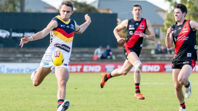 Lachie Sholl in action for Adelaide against West Adelaide. Picture: Sue McKay