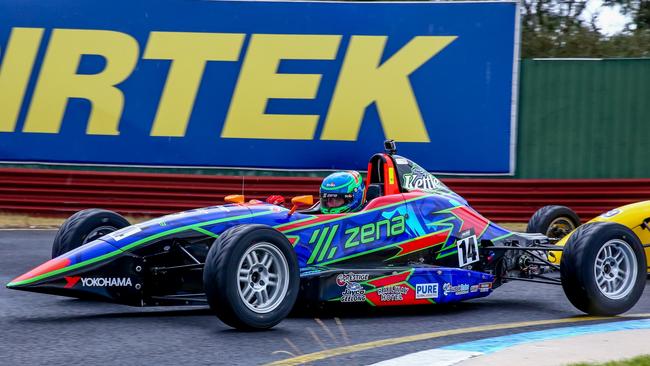 Jack Johnson, the son of former Western Bulldogs great Brad Johnson, will race in Formula Ford this year. Picture: Supplied.