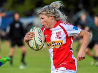 FULL STRIDE: Grafton Redmen women's player Carla Dougherty has left defenders grasping for air with her pace this year. Picture: Gary Nichols