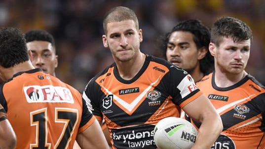 NRL 2023 RD05 Brisbane Broncos v Wests Tigers - Adam Doueihi, Dejection. Picture: NRL Photos