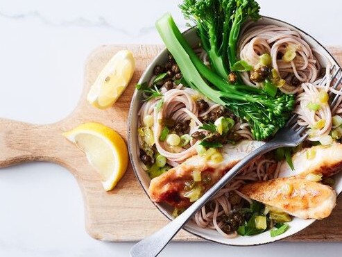 Chicken piccata bowl.