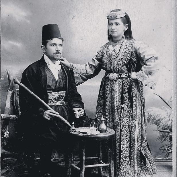 A Jewish couple from Salonica, 19th Century. Picture: Supplied