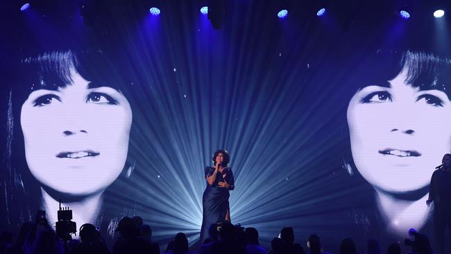 Casey Donovan performs a tribute to Judith Durham during the 2022 ARIA Awards. Picture: Getty Images