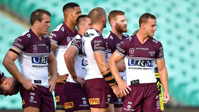 Manly hit a low ebb with their defeat to the Roosters.