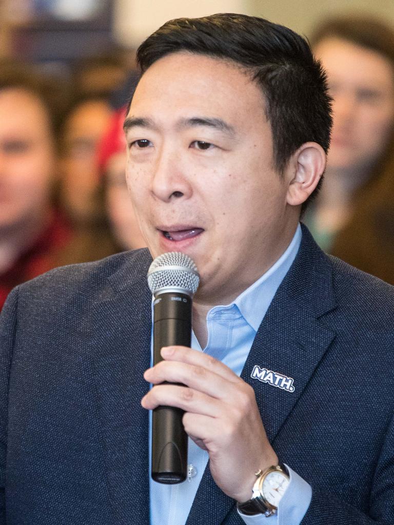 Democrat Andrew Yang. Picture: AFP