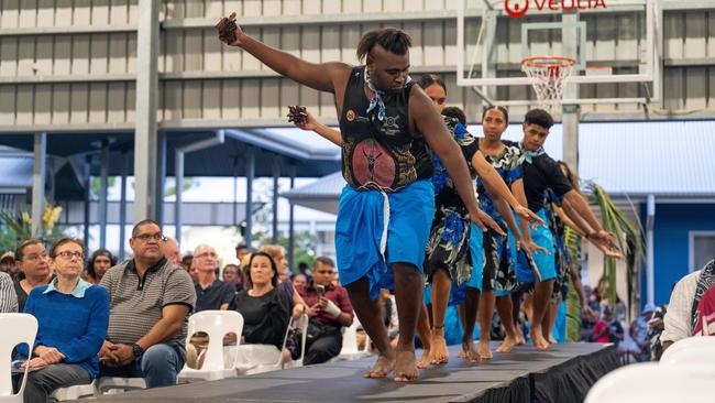 NRL Cowboys House Torres Strait Island dancers