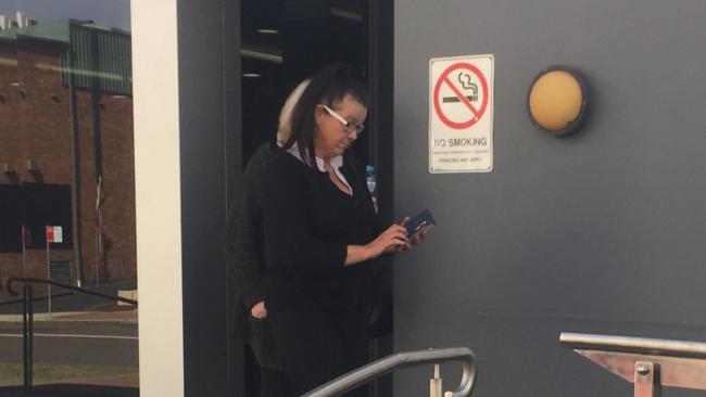 Katherine Boyd leaving Wyong Local Court after she was ordered to face trial for fraud. Picture: Richard Noone