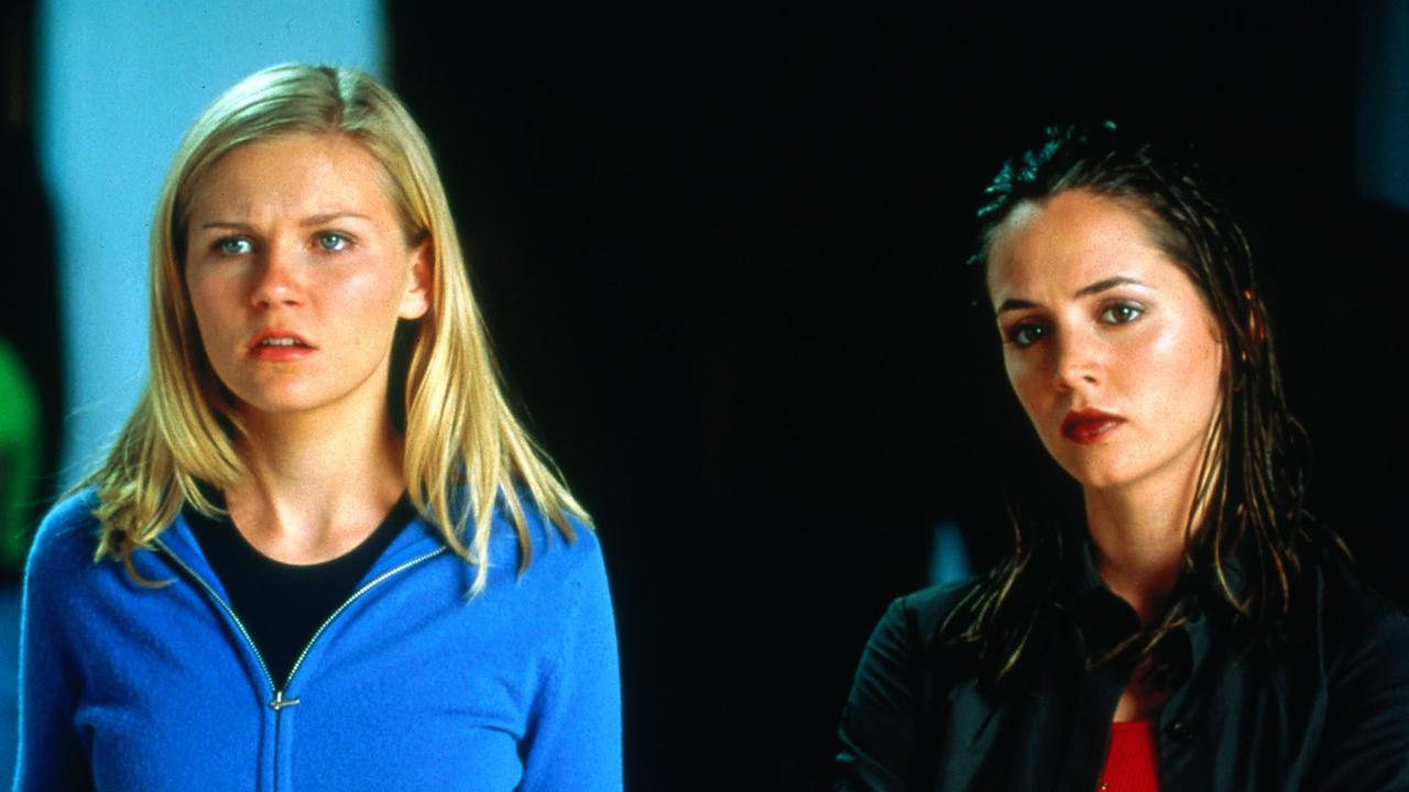 Alongside Kirsten Dunst (left) in the 2000 film Bring It On.