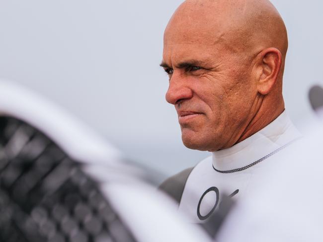 BELLS BEACH, VICTORIA, AUSTRALIA - APRIL 6: Eleven-time WSL Champion Kelly Slater of the United States after surfing in Heat 6 of the Opening Round at the Rip Curl Pro Bells Beach on April 6, 2023 at Bells Beach, Victoria, Australia. (Photo by Beatriz Ryder/World Surf League)