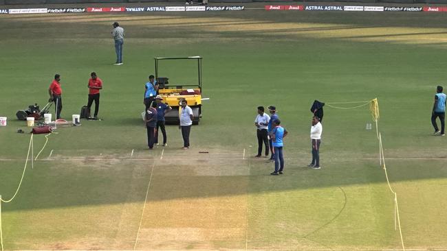 India produce a very odd pitch in Nagpur.