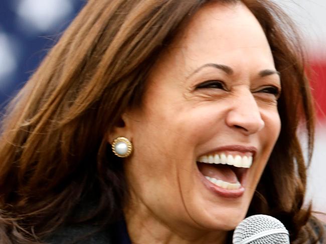 Democratic vice presidential nominee Senator Kamala Harris (D-CA) speaks at a campaign stop at IBEW Local 58 on October 25, 2020 in Detroit, Michigan. - As she speaks to cheering crowds, drops in to neighborhood coffee shops or pays "surprise" visits to college students, 56-year-old Kamala Harris has brought a jolt of youthful energy to the low-key presidential campaign of her 77-year-old running mate, Democrat Joe Biden. (Photo by JEFF KOWALSKY / AFP)