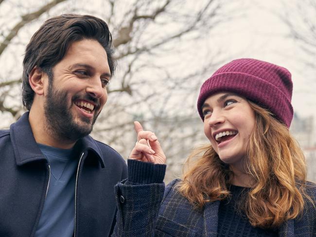 Shazad Latif and Lily James star in WHATS LOVE GOT TO DO WITH IT.  Picture - Supplied