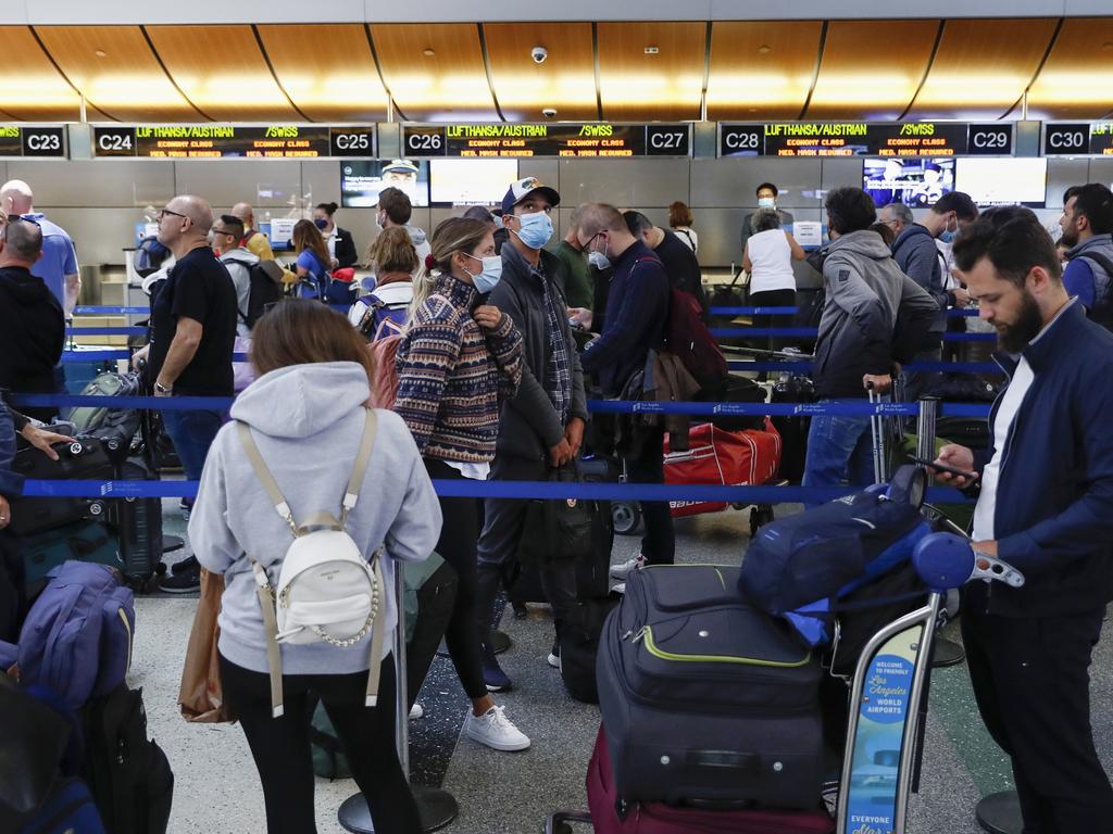 Tens of thousands people in the US had their Memorial Day weekend plans come to a screeching halt after weather disruptions and staffing issues. Picture: Caroline Brehman/EPA