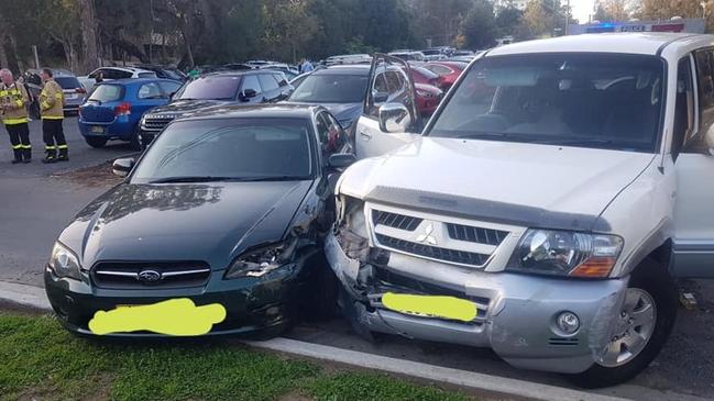 Images of the aftermath of a rampage at a Sutherland carpark. Picture: Supplied