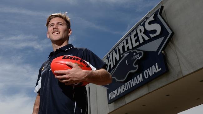 Daniel says he has a lot to be thankful for, emerging from South Adelaide in the SANFL. Picture: Naomi Jellicoe.