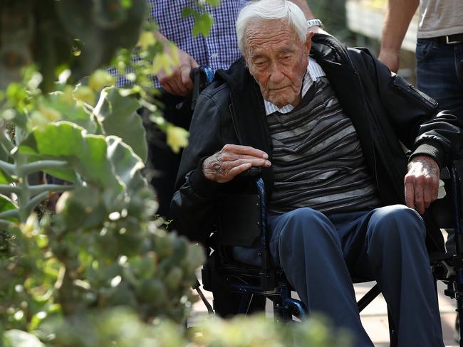 The botanist and academic toured the Basel University Botanical Gardens with three of his grandchildren the day before his planned assisted suicide. Picture: Sean Gallup/Getty Images