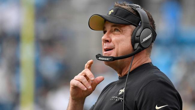 (FILES) In this file photo Head coach Sean Payton of the New Orleans Saints watches his team play against the Carolina Panthers during the first quarter of their game at Bank of America Stadium on December 29, 2019 in Charlotte, North Carolina. - Orleans Saints head coach Sean Payton has tested positive for the new coronavirus, becoming the first person from the National Football League known to have contracted the disease. Payton said he is feeling tired but resting at home after going into self quarantine. (Photo by GRANT HALVERSON / GETTY IMAGES NORTH AMERICA / AFP)