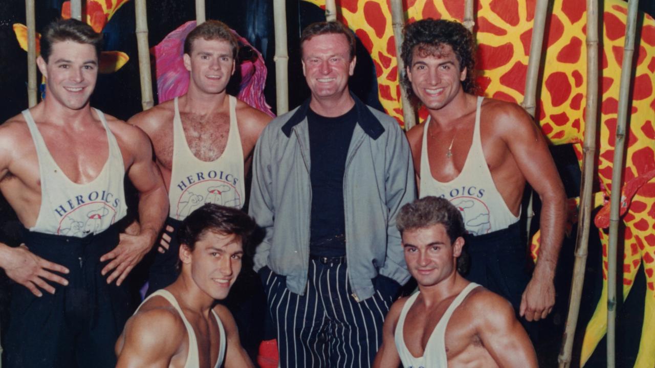 Jamie Durie (bottom left) and Manpower founder Billy Cross (top, right) at The Penthouse with Peter Allen.