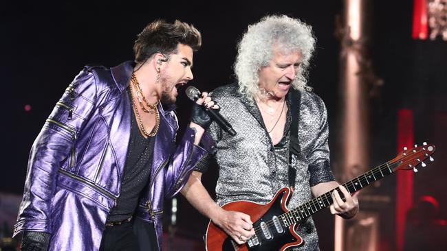 Queen at Metricon Stadium on the Gold Coast. Photograph: Jason O'Brien