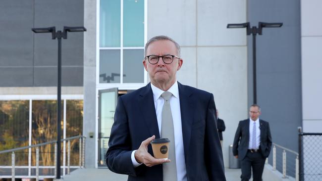 Labor leader Anthony Albanese visits Launceston, Tasmania. Picture: Toby Zerna