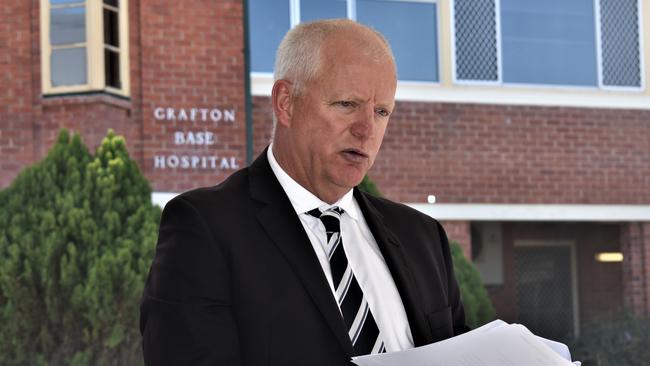 Northern NSW Local Health District chief executive Wayne Jones speaks at the official opening of the $17.5 million Grafton Base Hospital Ambulatory Care Centre on Thursday, 13th August, 2020.