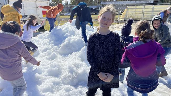 Evie Russell celebrates her 9th birthday at Snowflakes in Stanthorpe 2021. Photo: Madison Mifsud-Ure / Stanthorpe Border Post