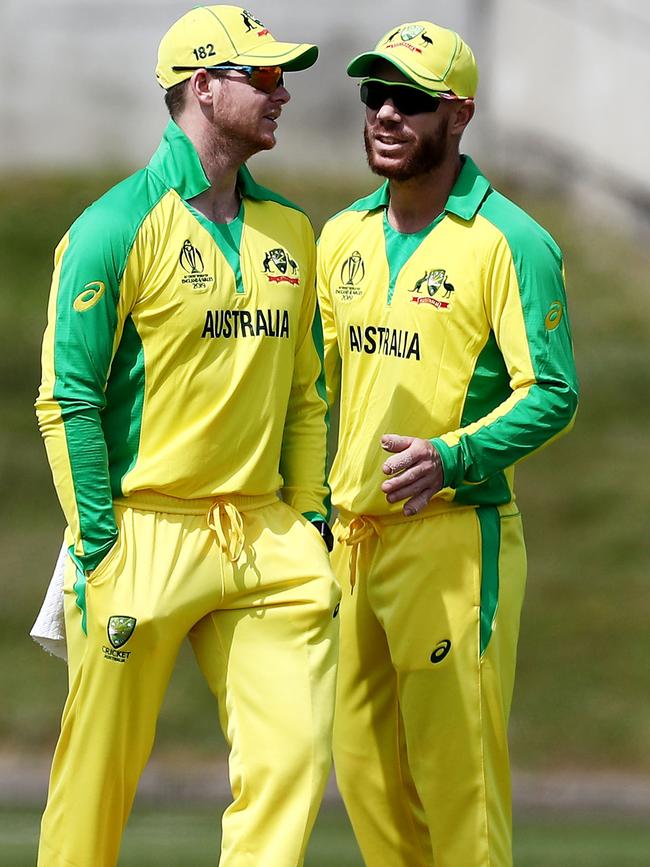 Steve Smith and Dave Warner are back playing for Australia. Picture: James Marsh