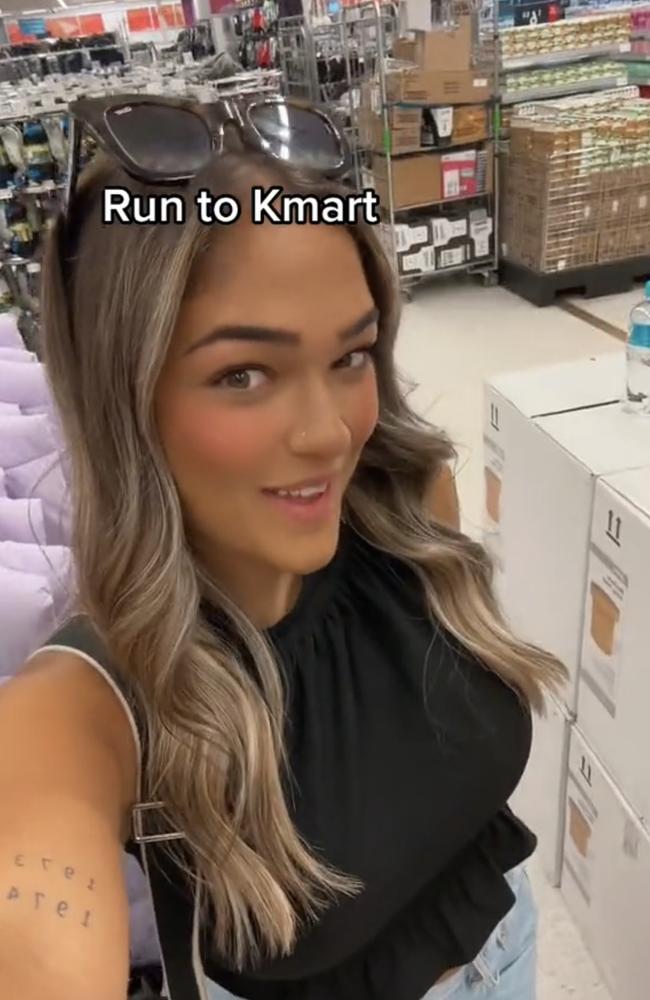 One shopper said she was ‘obsessed’ with the find and urged others to ‘run to Kmart’. Picture: TikTok/@tinayahhhhhhh