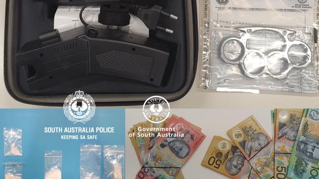 A woman has been charged after weapons and drugs were found at a Murray Bridge address. Picture: SA Police