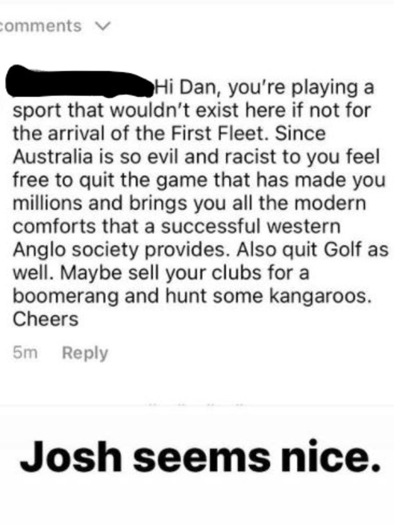 A message sent to Christian.