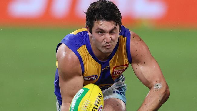 Tom Barrass is set to sign a long-term deal with the Eagles. Picture: Michael Klein