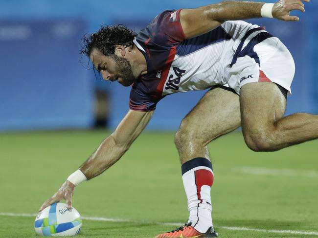 The first active NFL player to score a try in rugby sevens at the Olympics.