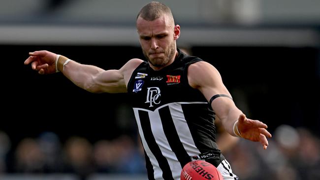 Darley’s Brett Bewley has helped the Devils to become a powerhouse in the Ballarat league. Picture: Andy Brownbill
