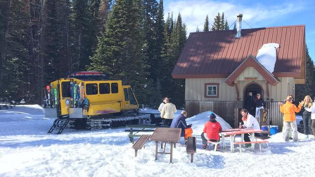 Does life get better? One of the best experiences on Aspen mountain: a powder ski day and lunch.