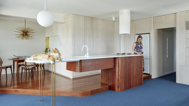 A playful renovation at the iconic Highgate Hill apartment tower, Torbreck. Photo: Christopher Frederick Jones 