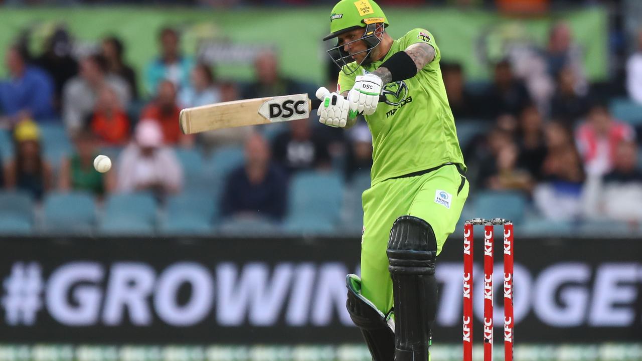 Alex Hales was in blistering form for the Sydney Thunder in Canberra. Picture: Mike Owen/Getty Images