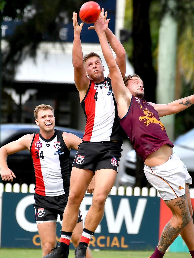 Morningside player Keegan Downie QAFL Morningside v Palm Beach Currumbin Saturday April 9, 2022. Picture, John Gass