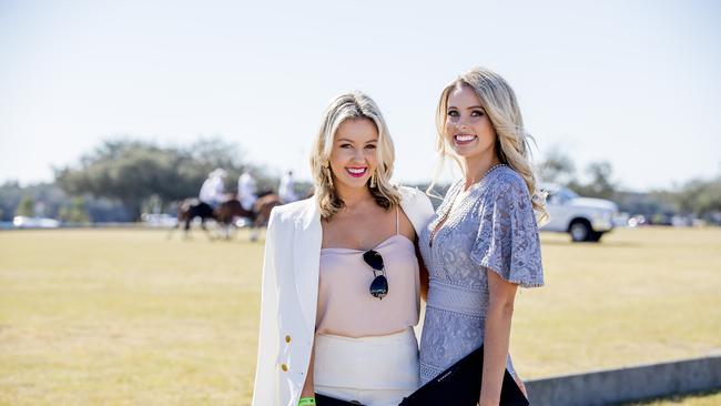 McLaren Gold Coast Polo by the Sea. Chelsey Grbcic and Cas Bennison. Picture: Jerad Williams