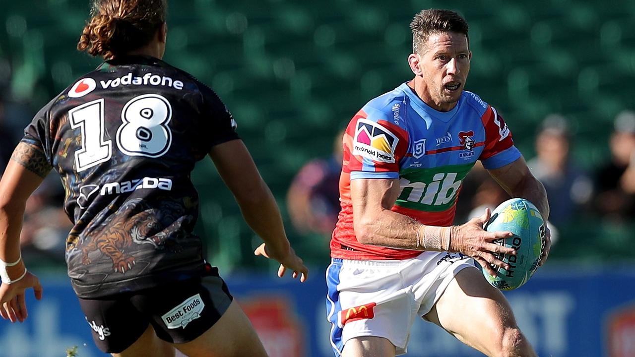 Kurt Gidley came out of retirement to play for Newcastle at the Nines. Picture: AAP