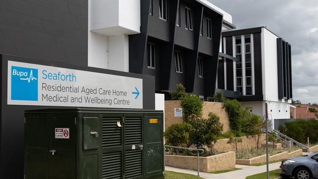 Bupa’s Residential Age Care Home at Seaforth. Picture: AAP/Julian Andrews.