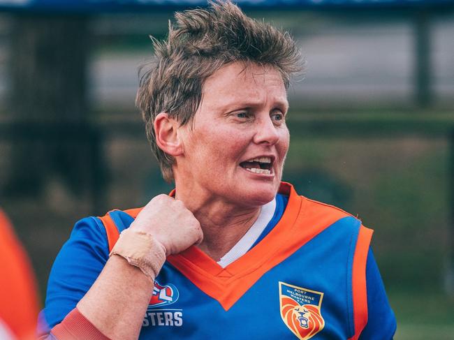 Pioneer of women’s footy hits an all-time games record