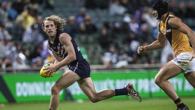 David Mundy back from injury to play against Essendon. Picture: AAP