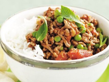 This curry uses mince as its base meat.