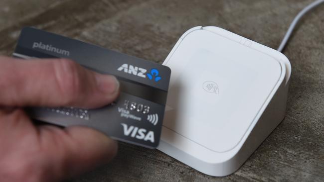 Square’s chip card reader. Picture: AAP